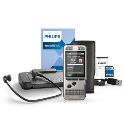 Diktiergerät und Fußschalter Philips Starterkit DPM6700