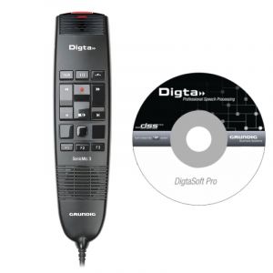 Digta SonicMic 3 mit Digtasoft Pro Diktiersoftware